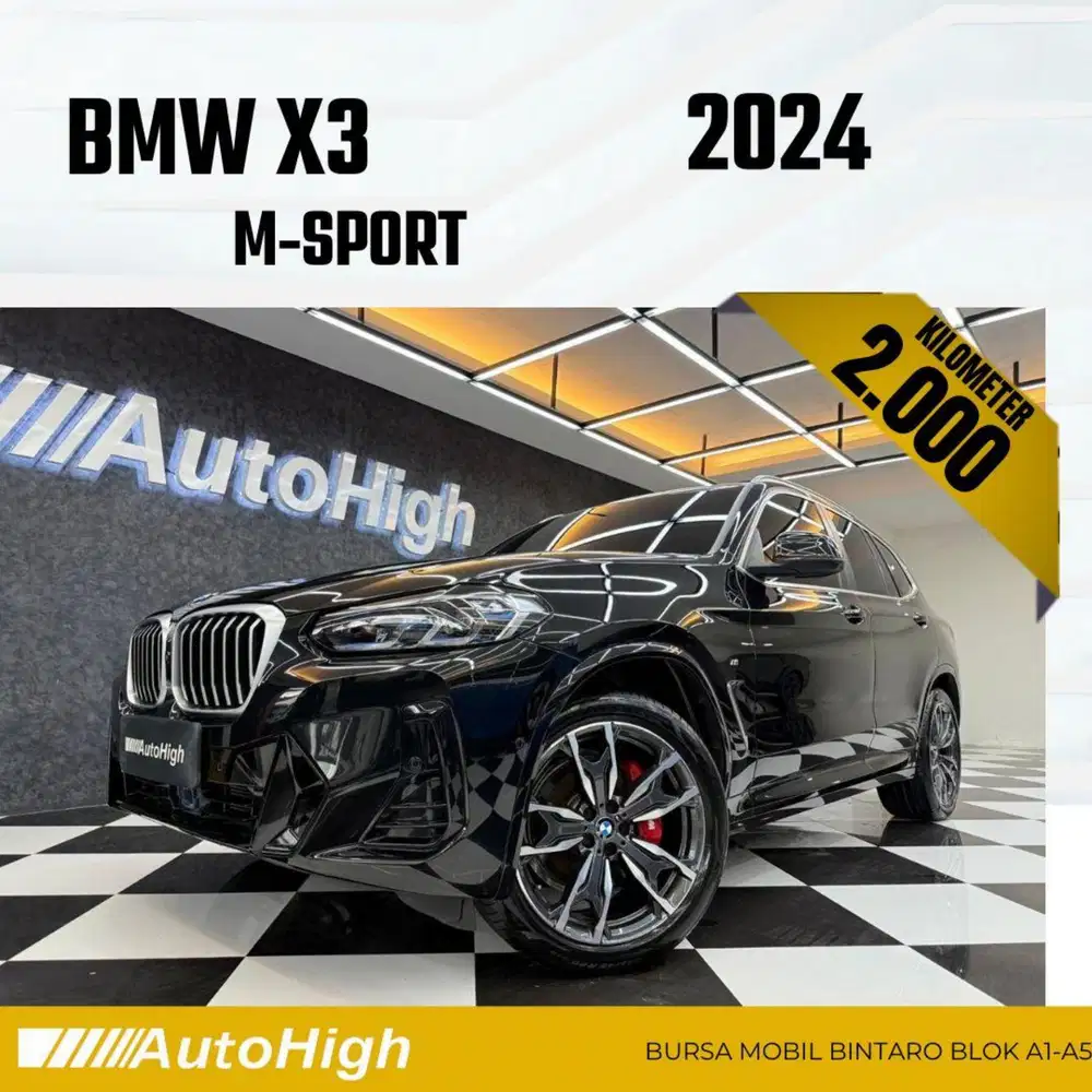 DP10% [Km2.000] X3 M-Sport 2024 Black Reg 2025 #AUTOHIGH
