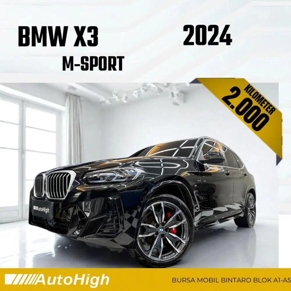 DP10% [Km2.000] X3 M-Sport 2024 Black Reg 2025 #AUTOHIGH