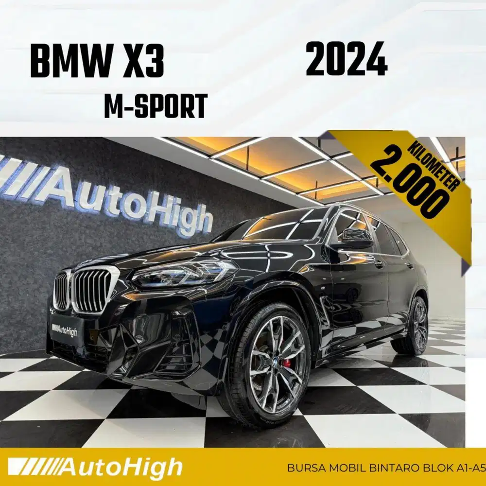 DP10% [Km2.000] X3 M-Sport 2024 Black Reg 2023 #AUTOHIGH