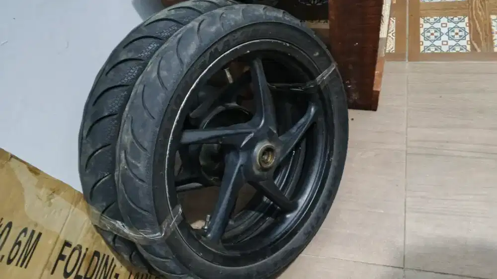 Velg beat ring 14 mulus normal include ban baru