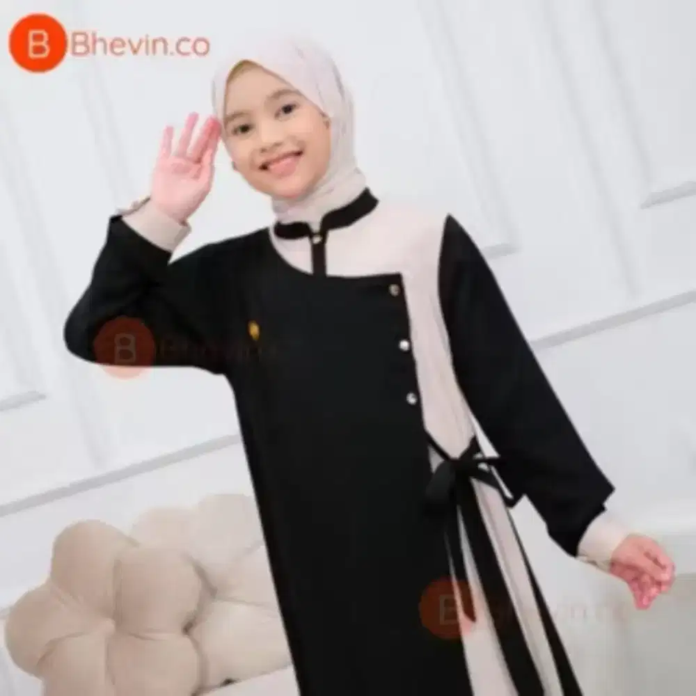 Cod baju gamis Sabrina safiya anak