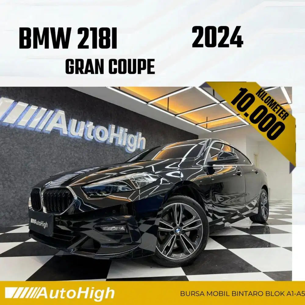 DP10% [Km10.000] 218i Gran Coupe 2024 Black Reg 2025 #AUTOHIGH