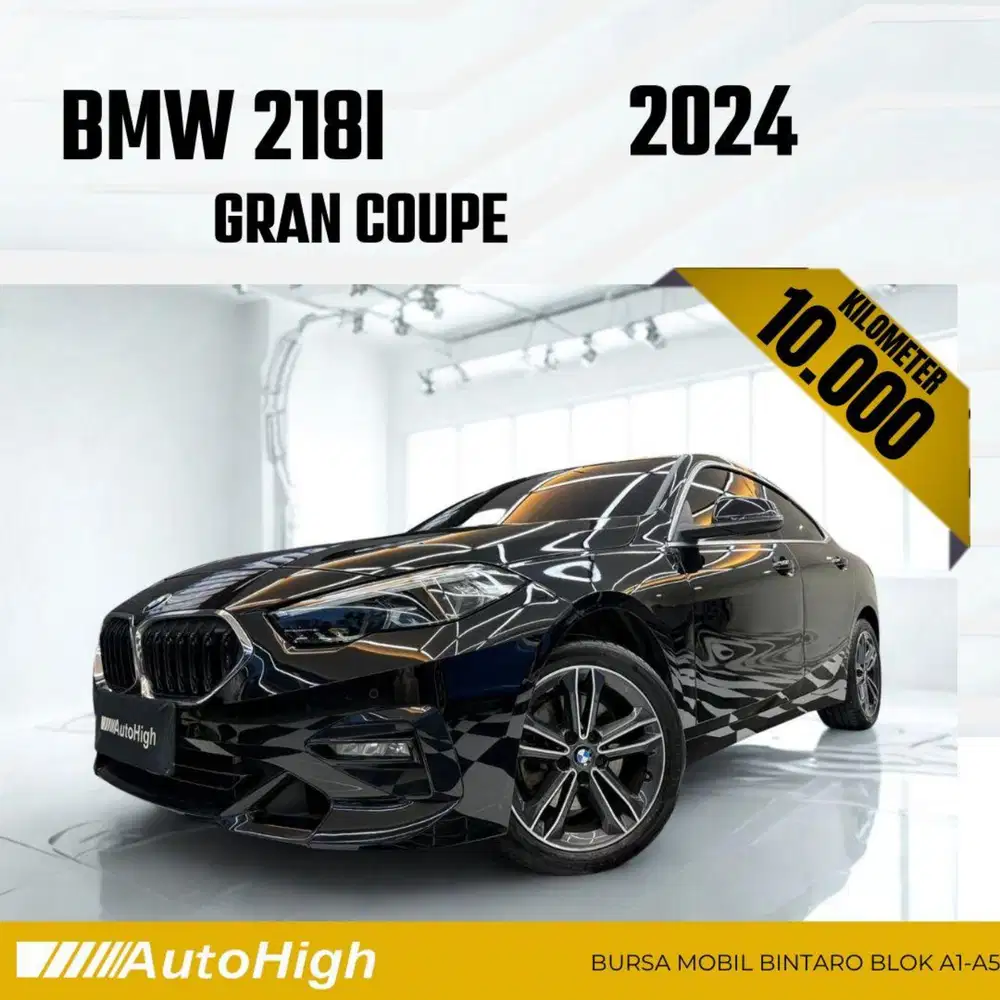 DP10% [Km10.000] 218i Gran Coupe 2024 Black Reg 2025 #AUTOHIGH