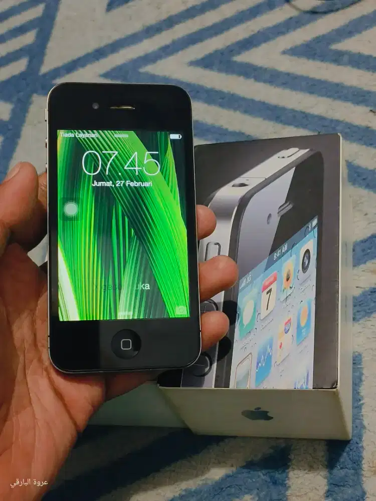 Iphone 4 Black Second Rasa Baru Fulsett Original Apple