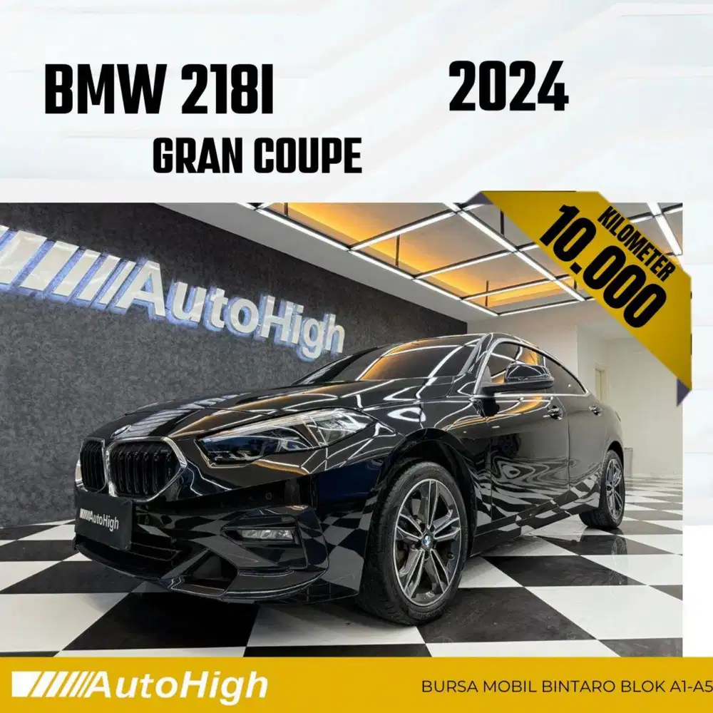 DP10% [Km10.000] 218i Gran Coupe 2024 Black Reg 2023 #AUTOHIGH