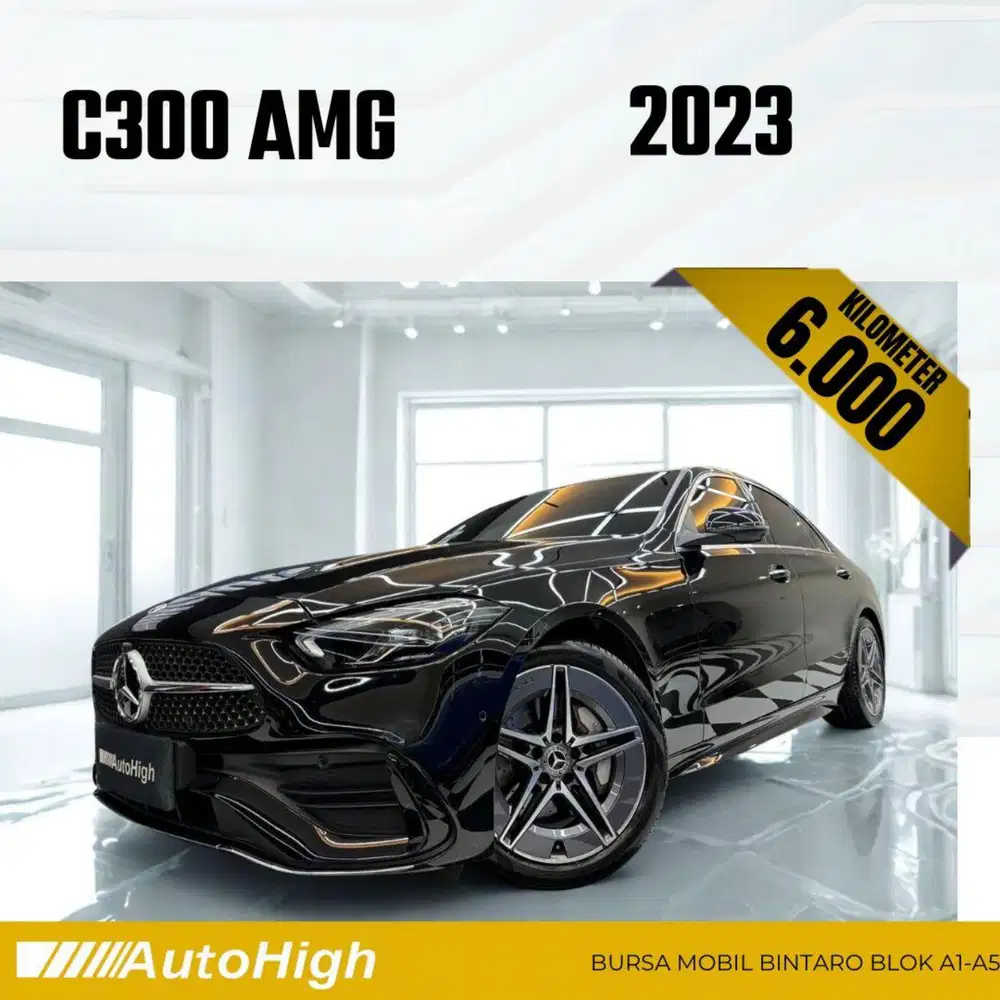 DP10% [Km6.000] C300 AMG 2023 Black Reg 2024 #AUTOHIGH