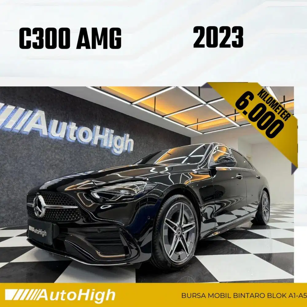 DP10% [Km6.000] C300 AMG 2023 Black Reg 2022 #AUTOHIGH