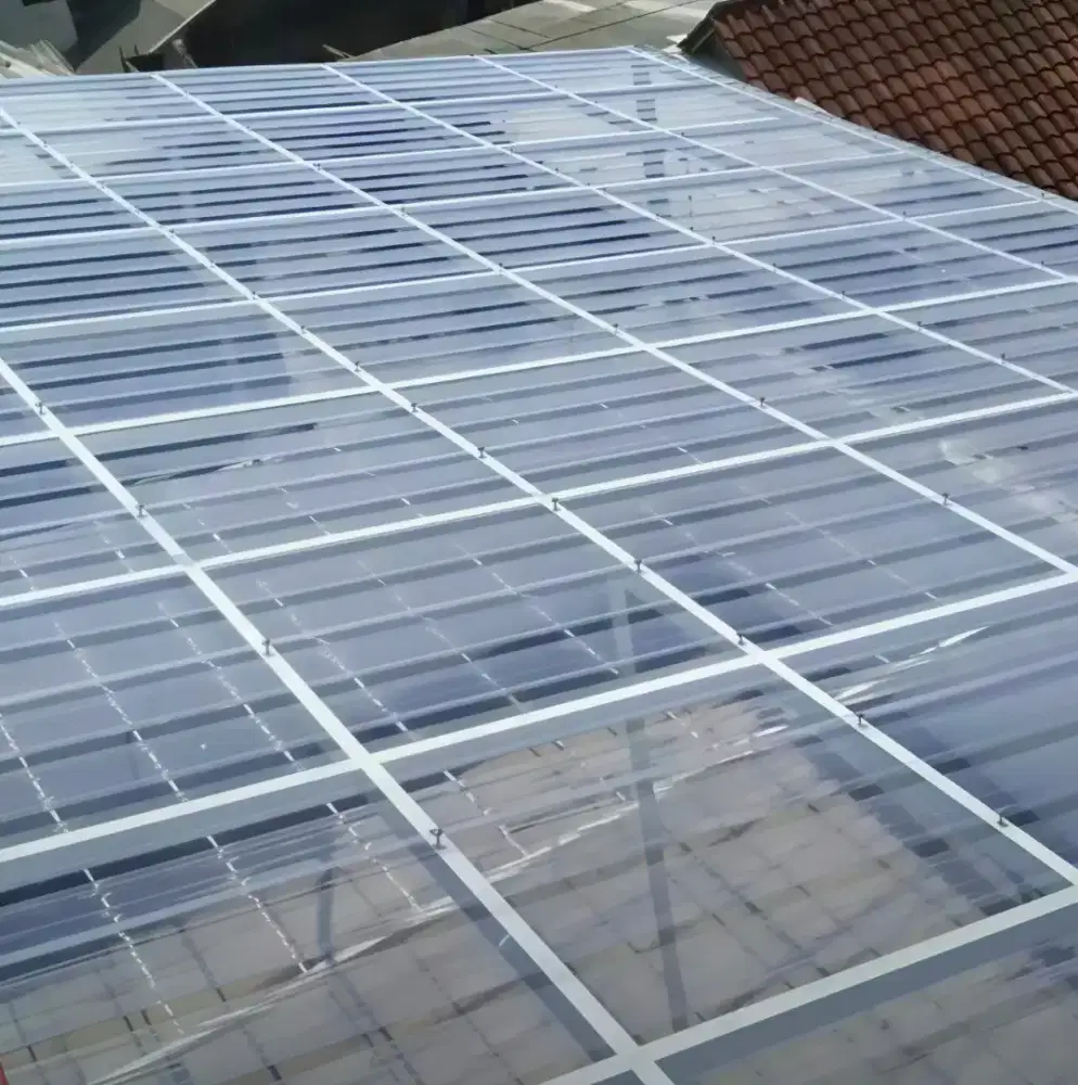 Pasang kanopi atap transparan lunalite clear