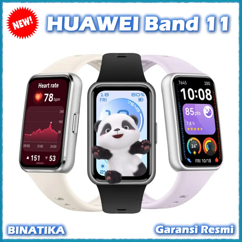 Baru - HUAWEI Band 11 Smartband AMOLED Smartwatch Jam Tangan Pintar