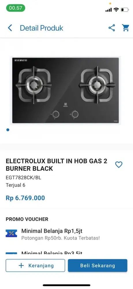 Kompor Electrolux