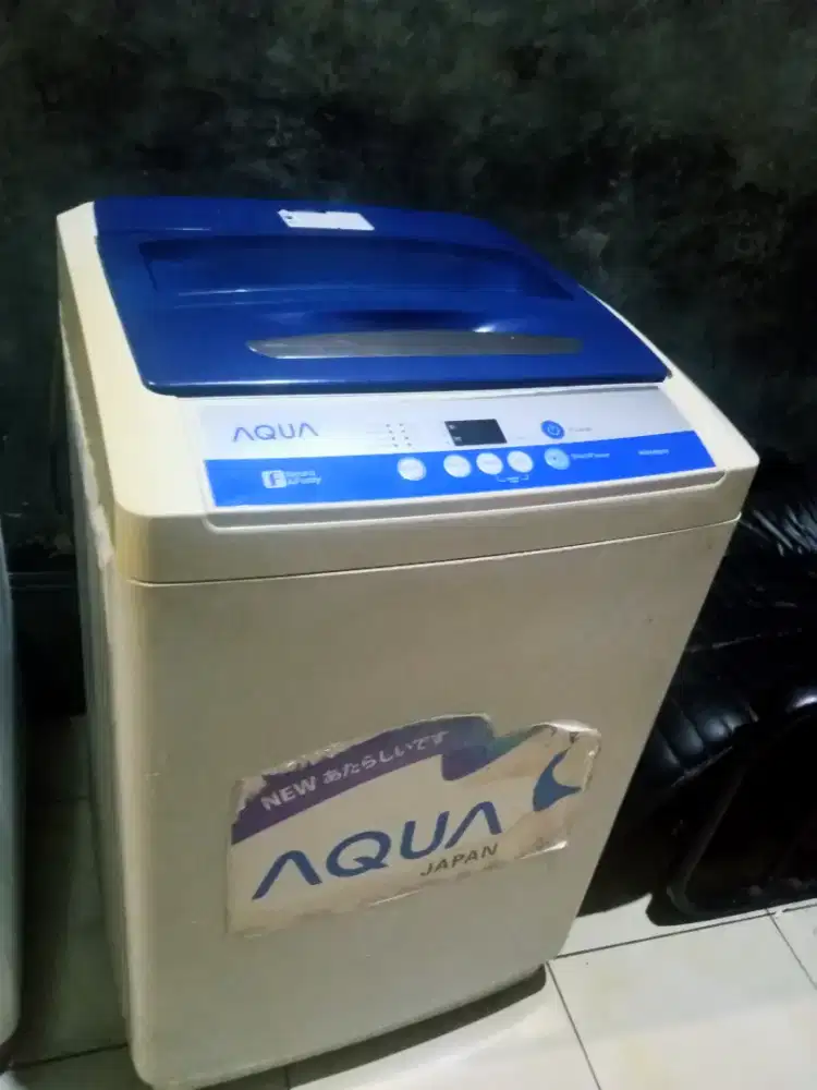 mesin cuci rop loading aqua 9kg mulus