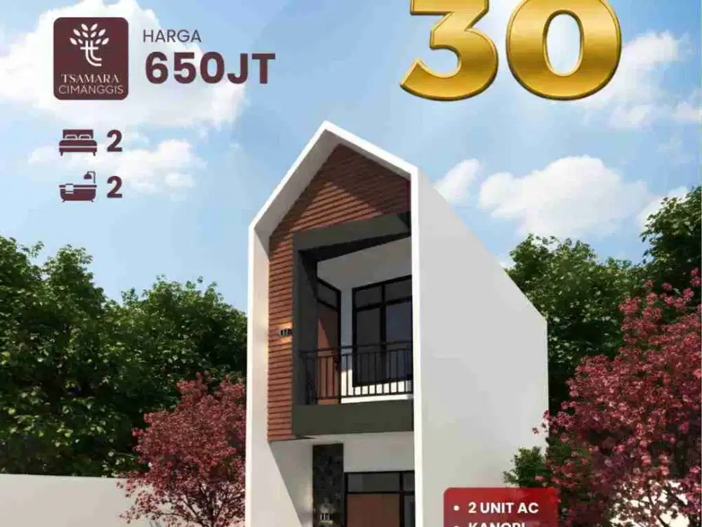 HOT Dijual Rumah TSA Baru 2 Lantai SIAP HUNI Bisa KPR Sukamaju Baru Tapos Kota Depok