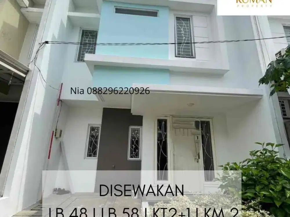 Disewakan rumah baru puri beta 2 2 lantai