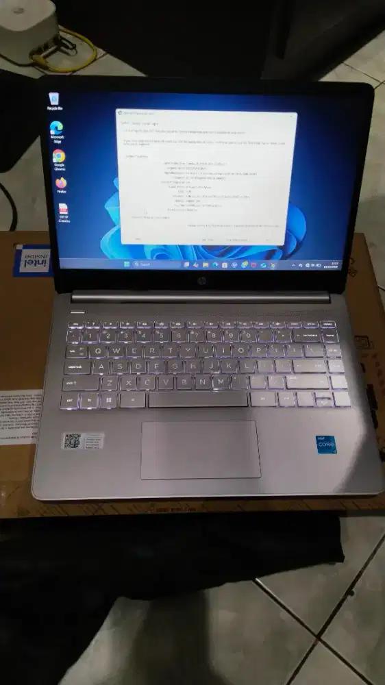 laptop hp 14s core i3 gen 12 ram 4gb ssd 512gb mantap