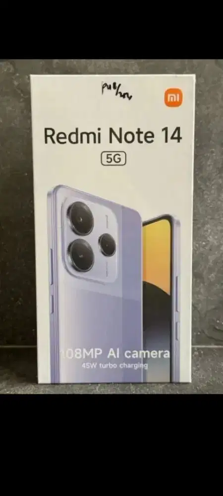 Xiaomi redmi note 14 5G ram 12gb 512gb dan8/256 garansi resmi