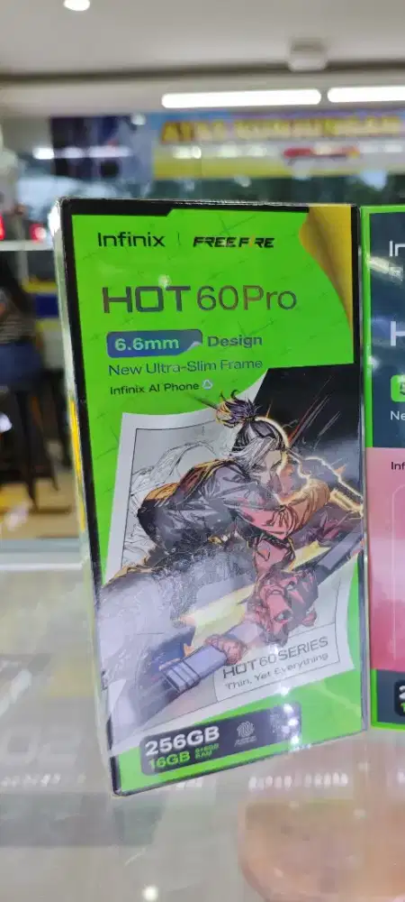 Infinix hot 60 pro 256gb ram 8gb dan8/128 garansi resmi