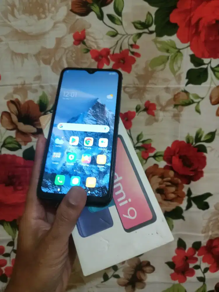 xiomi redmi 9 ram 4/64 mlus normal semua nya hp sm dus saja