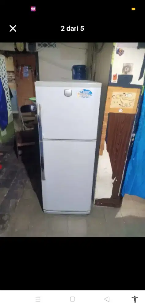 Jual kulkas LG 2 pintu no frost tanpa bunga es mesin ori bisa di antar