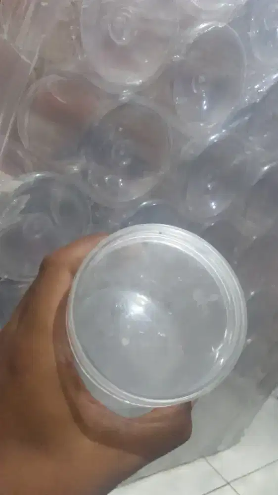 Toples Tabung Tutup Bening & Buram ukuran 200 - 1300 ml