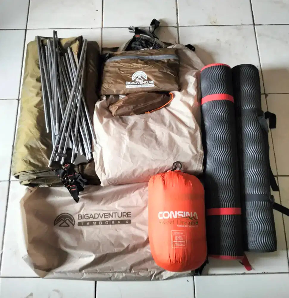 Tenda big adventure tambora 4 warna khaki
