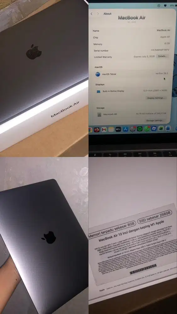 Macbook Air M1 2020