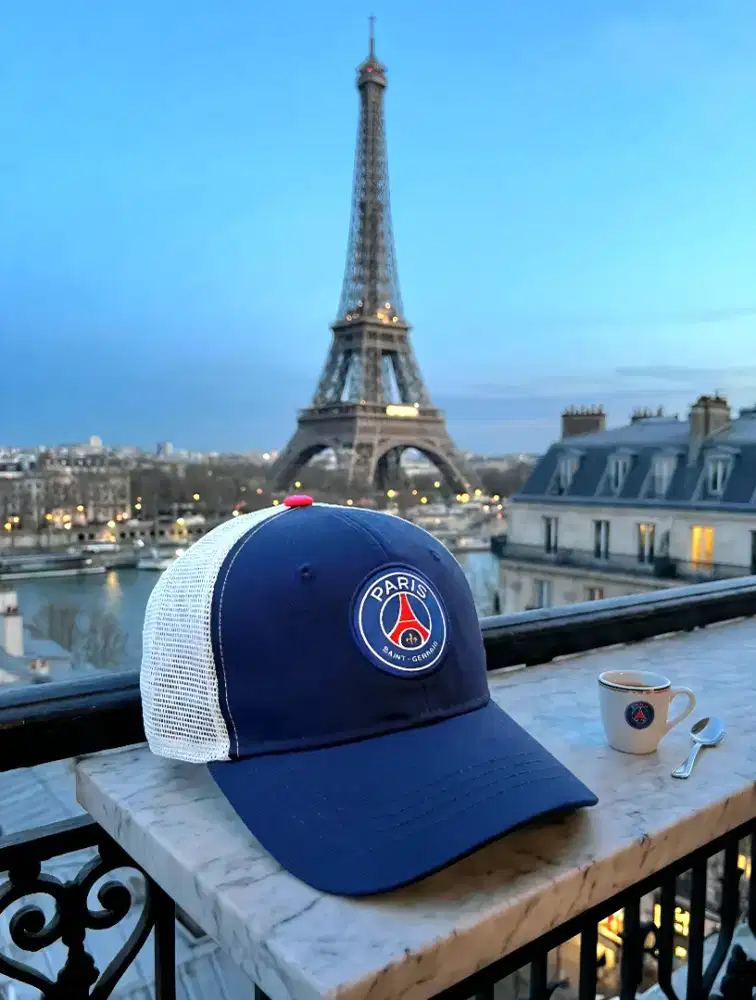 Topi Trucker PSG Official Original Second Warna Navy Putih