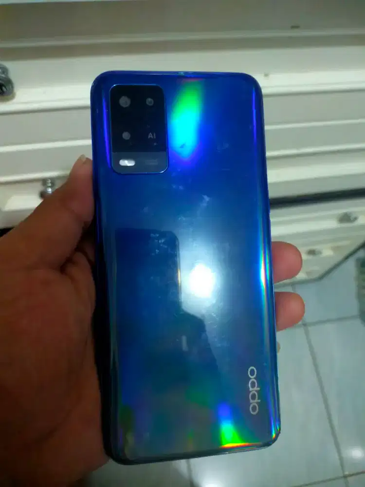 Hp mines Oppo a54 mentok logo layar gompel bagian atas