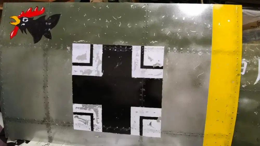 Hiasan decor pesawat ww2 germany body airplane retro vintage jam antik