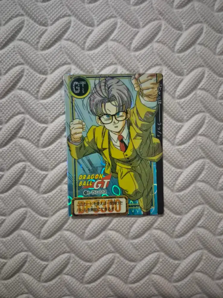 Kartu Koleksi Dragon Ball GT Trunks Holo Vintage