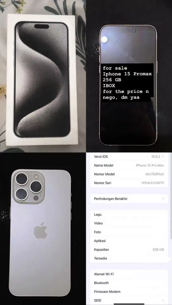 Iphone 15 Promax 256 Gb IBOX