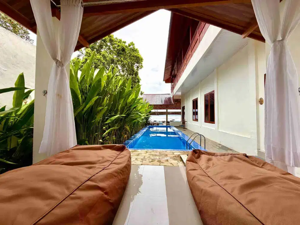 Dijual Beach villa di pantai timur, Bunaken Manado