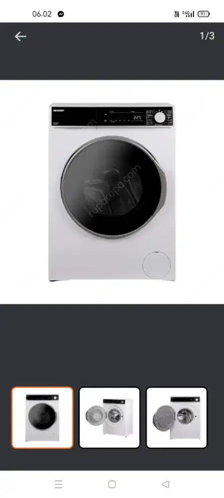 Sharp mesin cuci 9kg