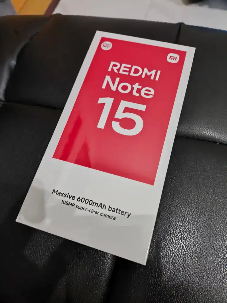 JUAL XIAOMI REDMI NOTE 15 4G RAM 8/128 GB GARANSI RESMI WARNA BLACK