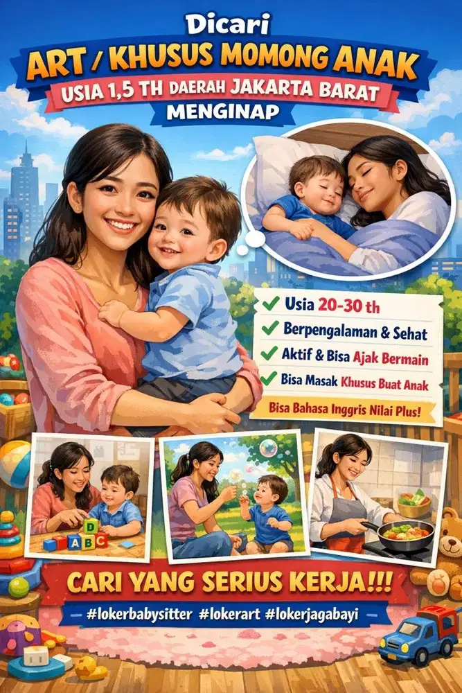 di cari mba untuk momong anak