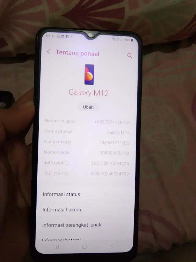 Hp Samsung galaxy M12