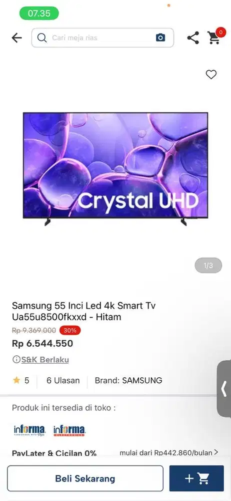 tv samsung 55 inc