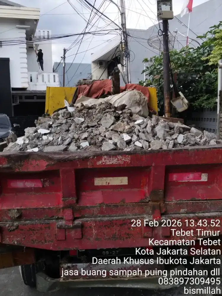 Jasa buang puing dan buang sampah proyek