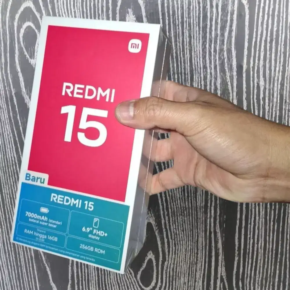 XIAOMI REDMI 15 8GB/128GB BARU SEGEL BOX GARANSI RESMI