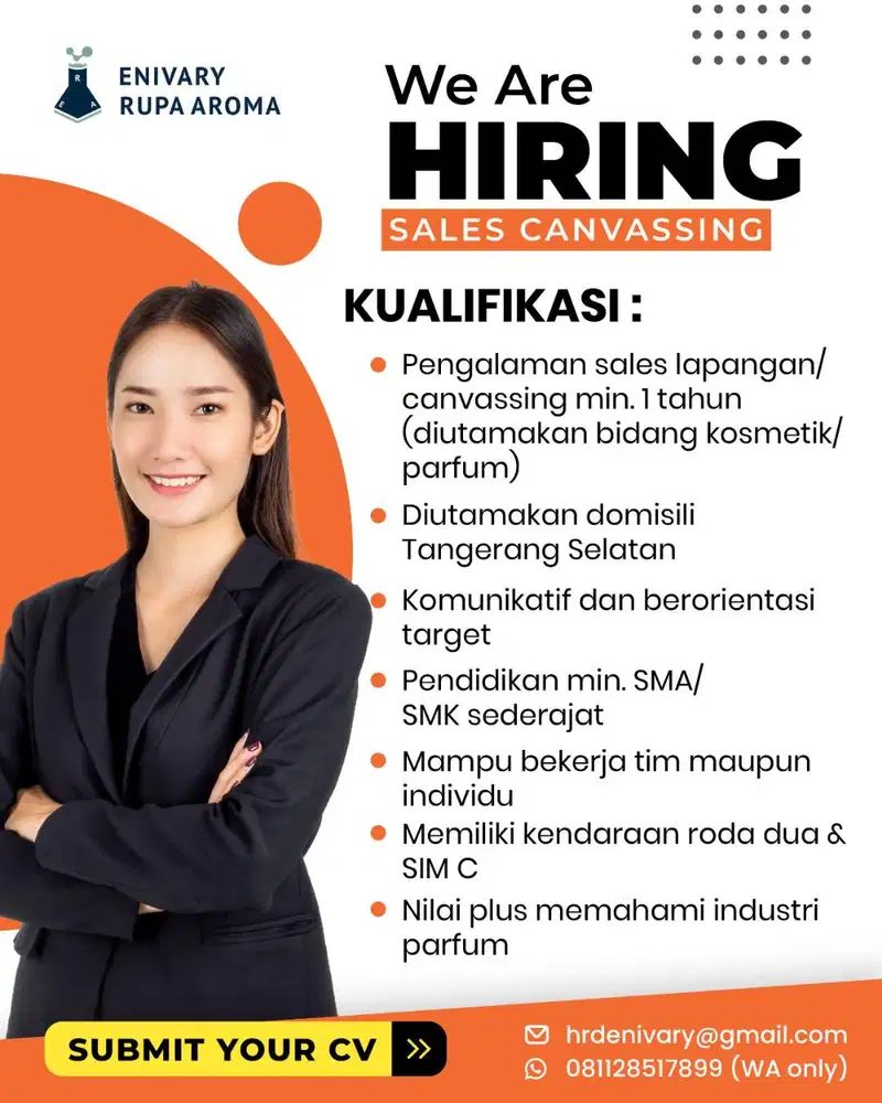 DIBUTUHKAN SALES CANVASSER