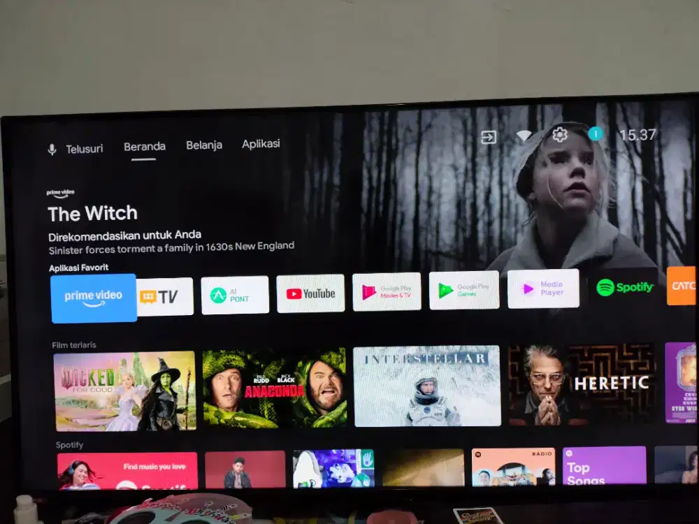 Preloved TV LED ChangHong Smart TV Android Googlr 40inch L40G7N