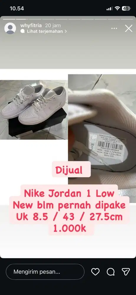 Jordan Low putih