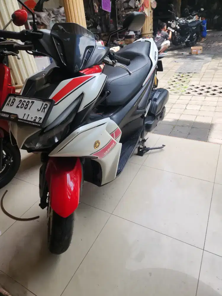 Aerox s abs keyless merah putih 2022 gbm
