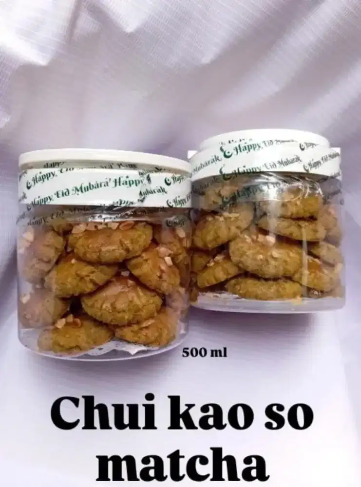 Kue kering kuker chui kao so matcha