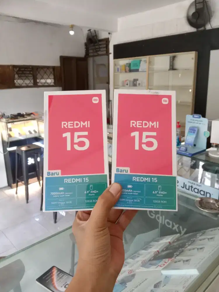 FAST RESPON WA Xiaomi Redmi 15 NFC 8+8/128 Garansi resmi 15bln