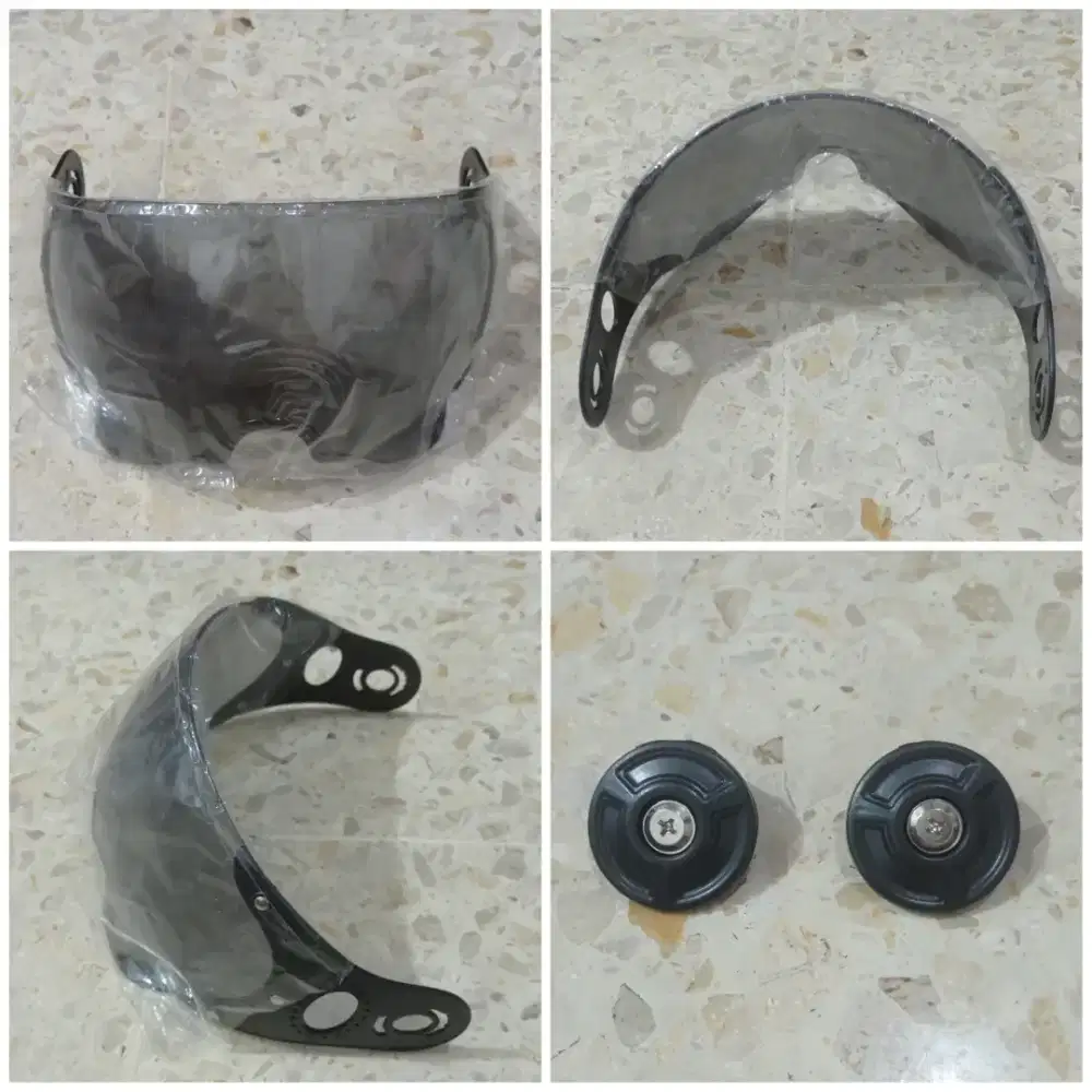 Kaca Helm Motor ( Model Pilot / Honda Scoopy ) Fullset