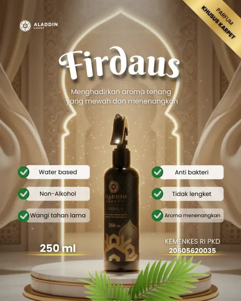 special karpet masjid haramain  dan firdaus 250 ml