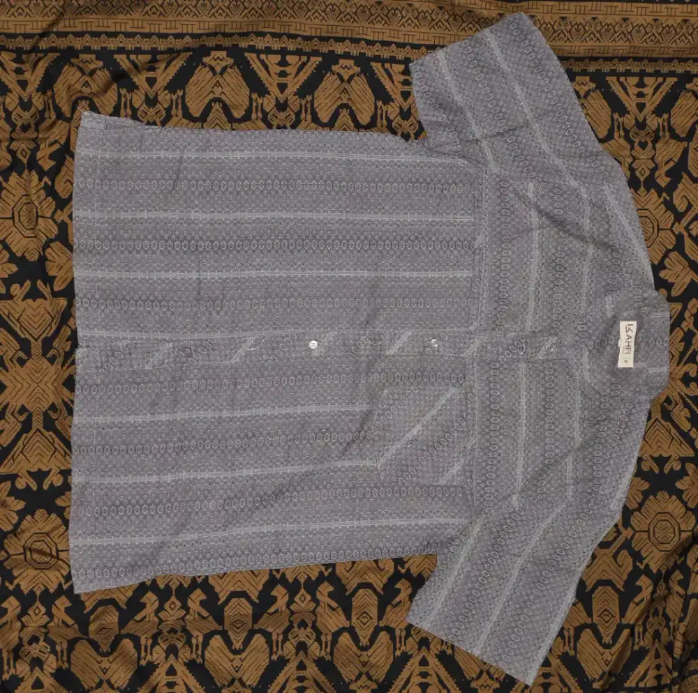 Baju Koko Abu-Abu Tua