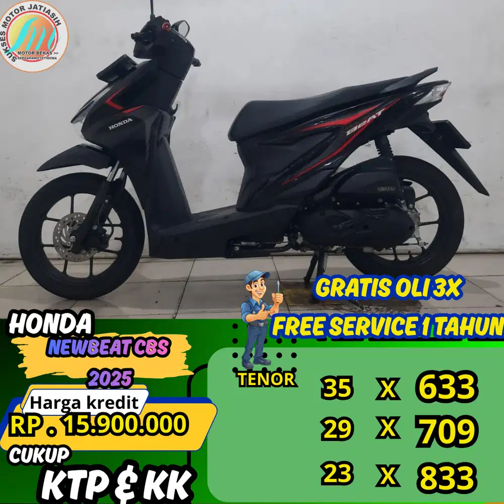 PROMO (SUKSESMOTOR ) ANGSURAN TERMURAH PASTI ACC HONDA BEAT CBS 2025