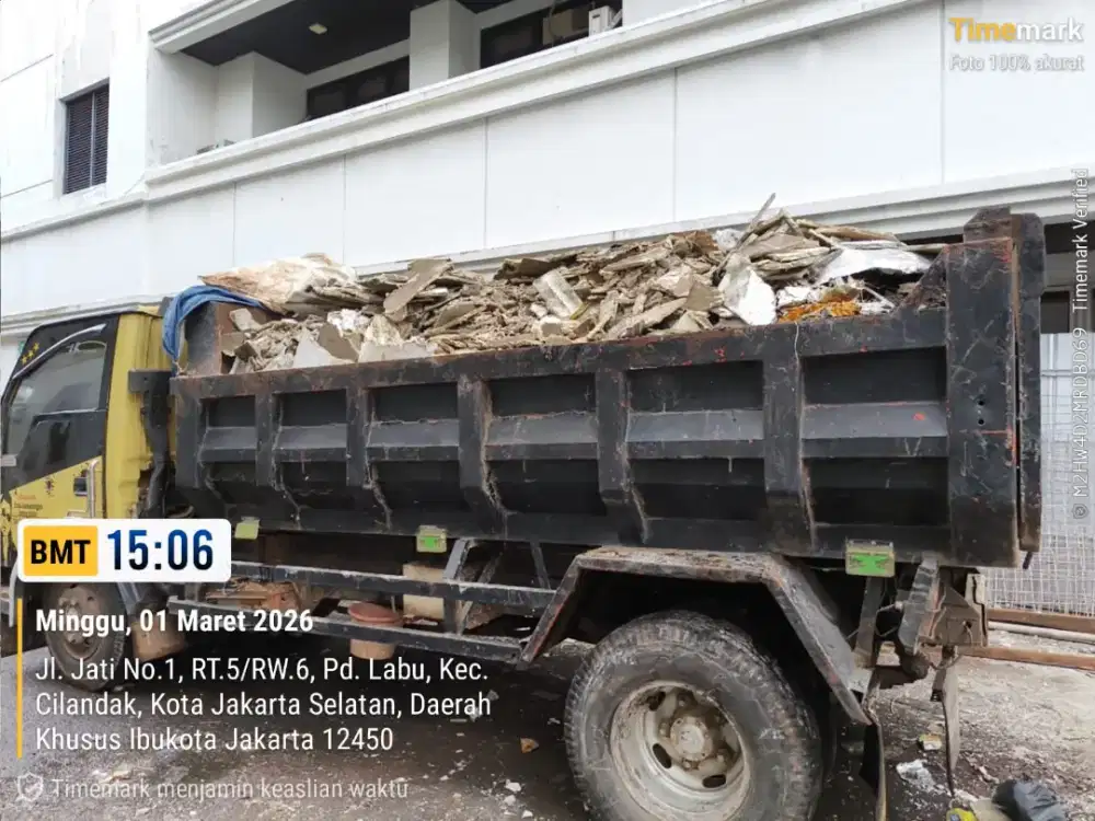 Jasa angkut puing sampah furniture