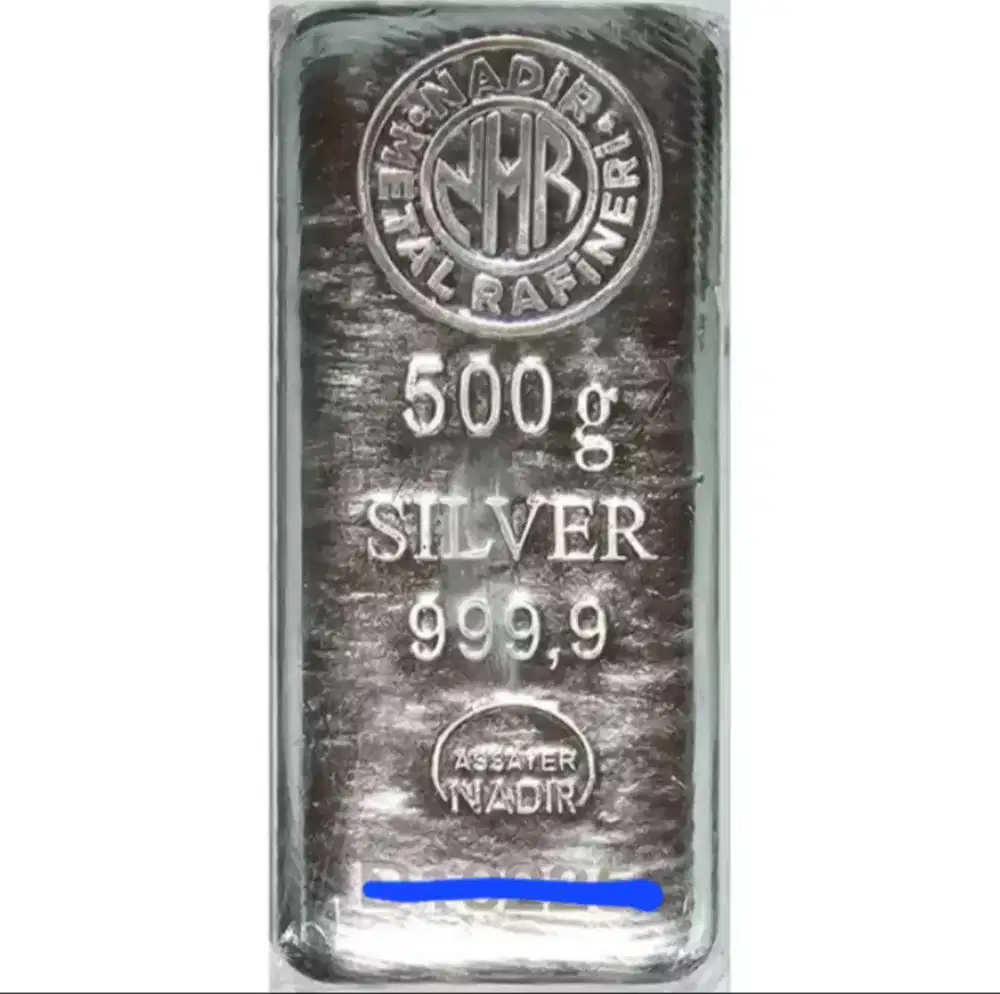 Logam mulia perak NADIR Turki 500 gram harga nett